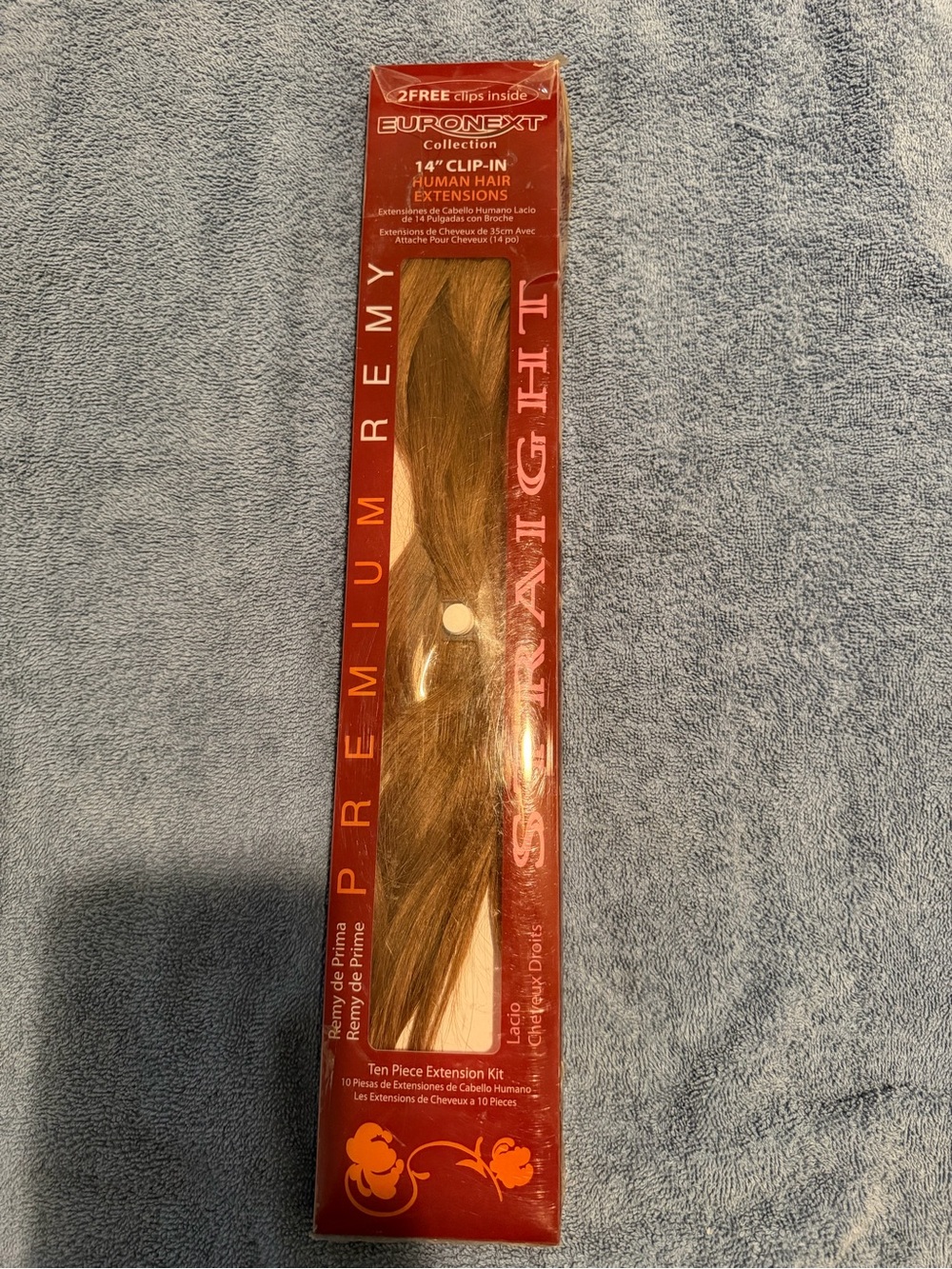 Euronext 14” Clip-In Quality Human Hair Extensions - Light Brown